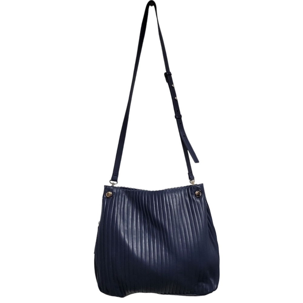 Alfani Faux Leather Hobo Bag Women’s. Color Blue. Size Large. New Without Tag - Picture 5 of 8